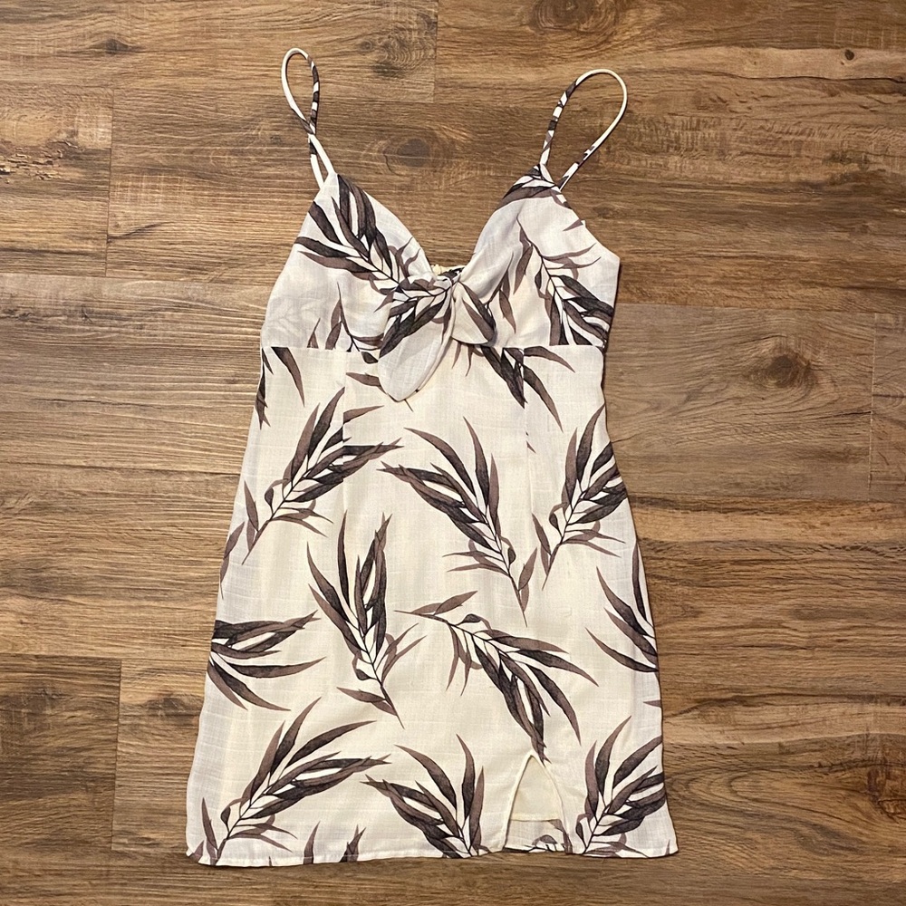 Mini Tropical Linen Dress
